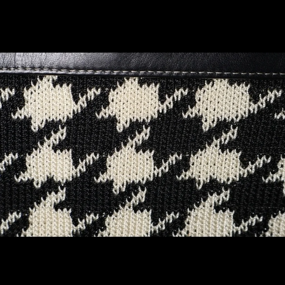 The Sak Elliot Luccas Shoulder Bag,Leather Black & White Houndstooth Vintage